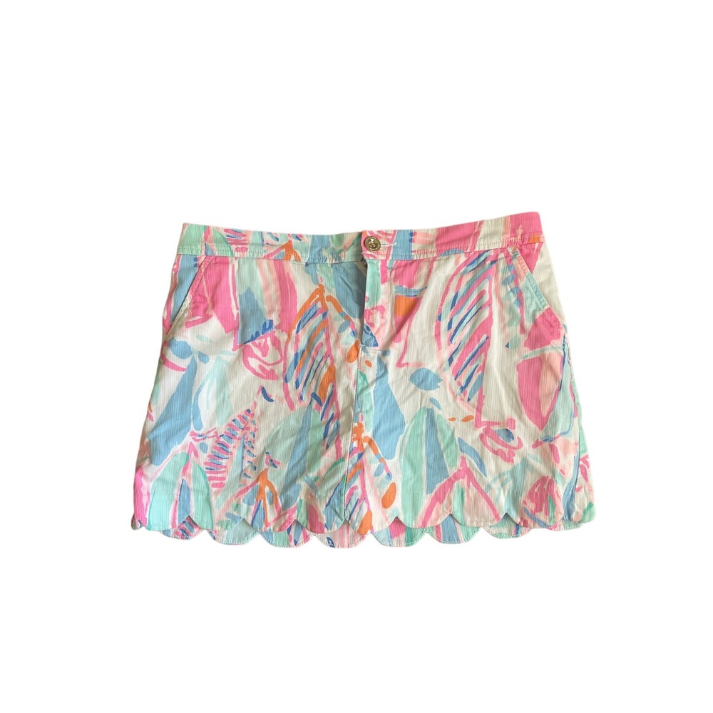 Lilly Pulitzer size 8 scalloped hem Skort